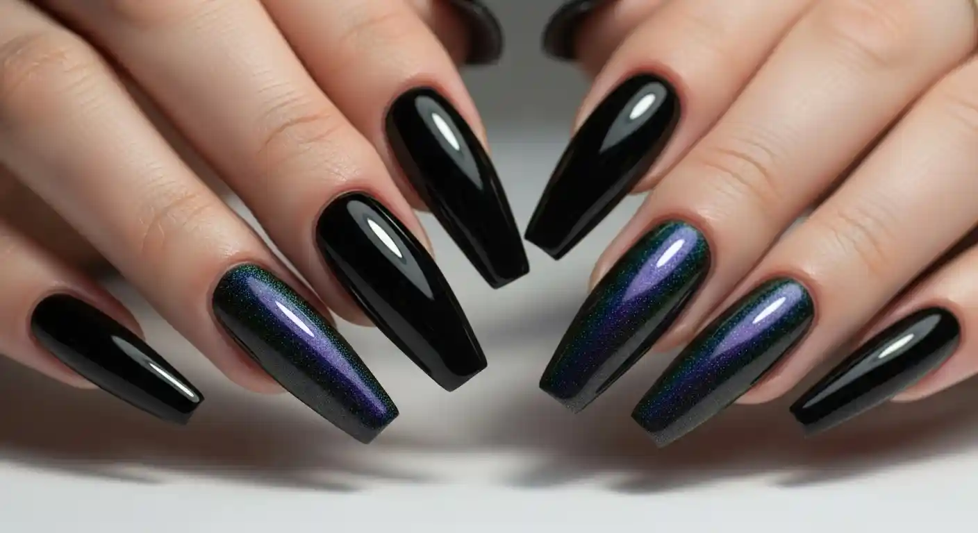 Black aura nail design 2026