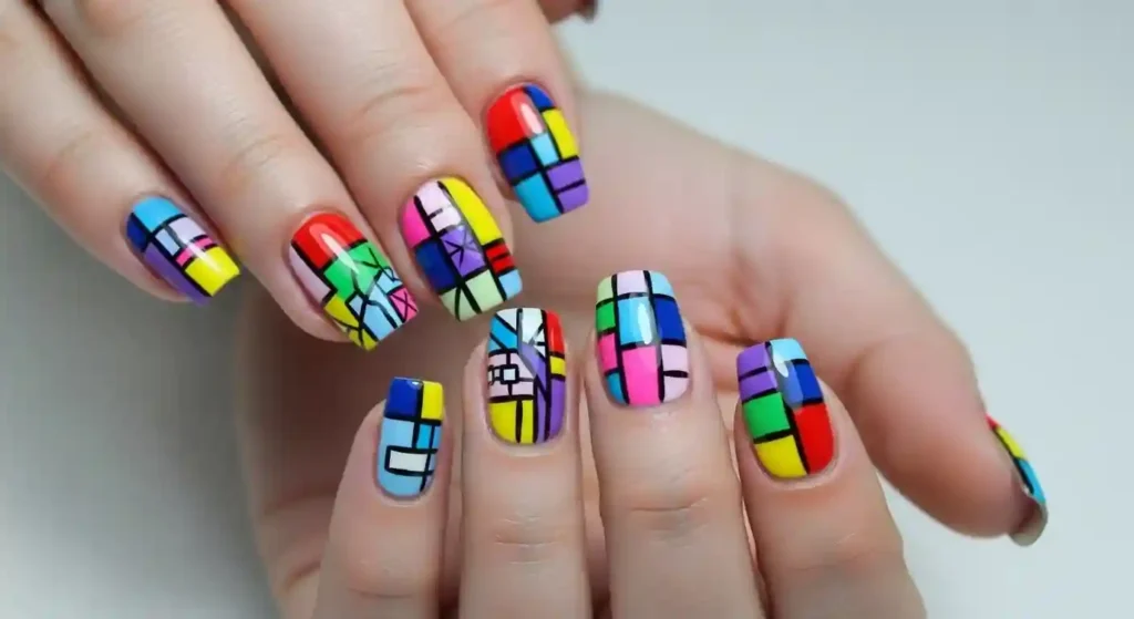 abstract pop nails