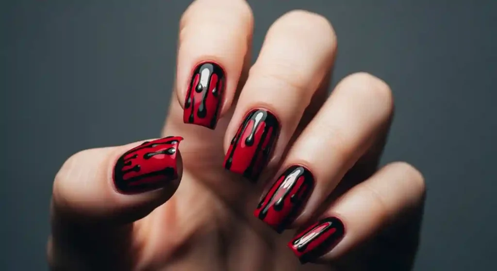 blood drip zombie nails