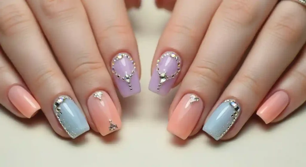 jewel toned nails