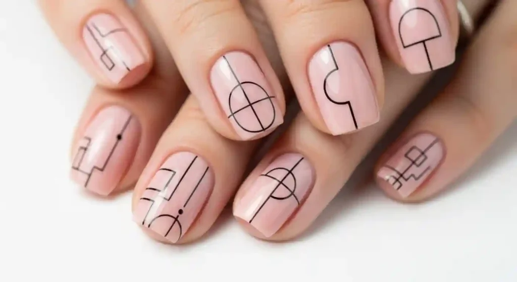 minimalist nail art