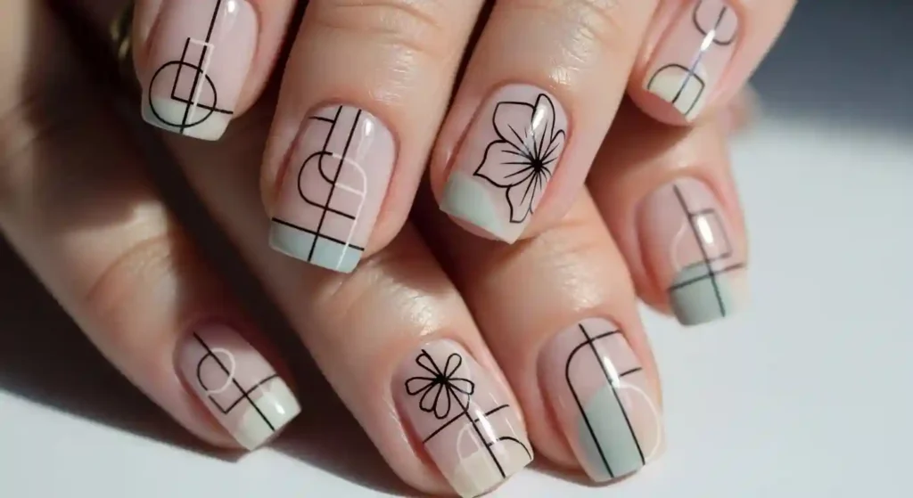 minimalist nail art