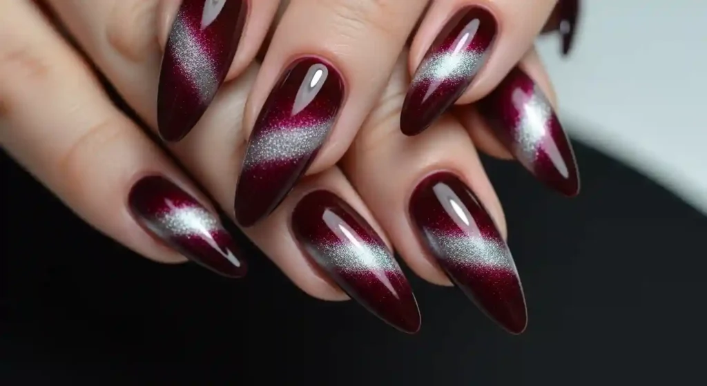 valvet cat eye nails