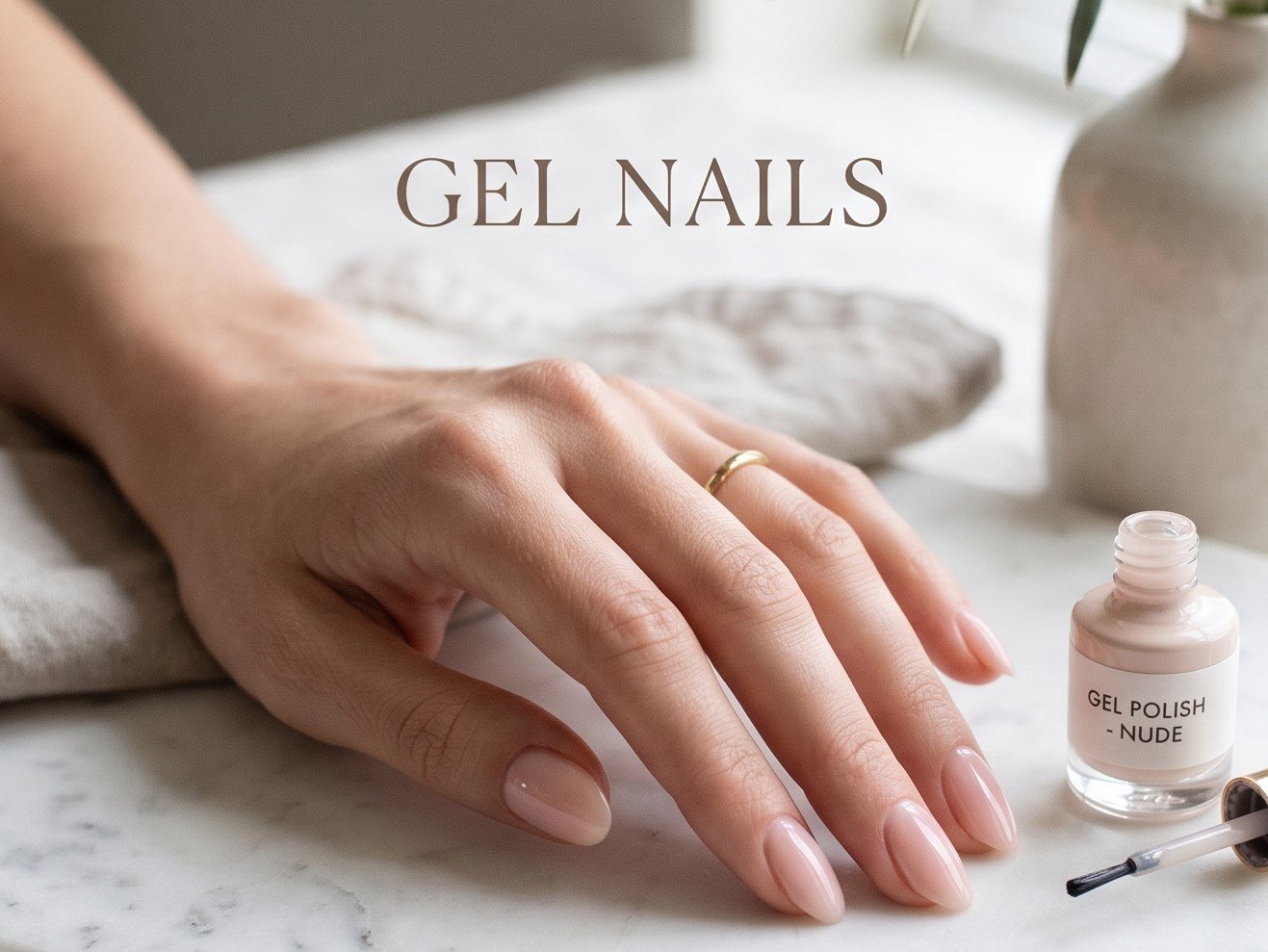 Solar gel nails close-up — showing the high-gloss finish and durability of solar acrylic nails vs gel nails